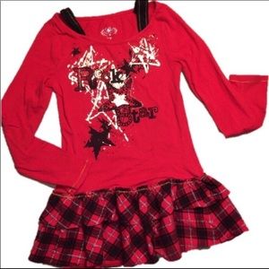 Justice shirt/dress size 14